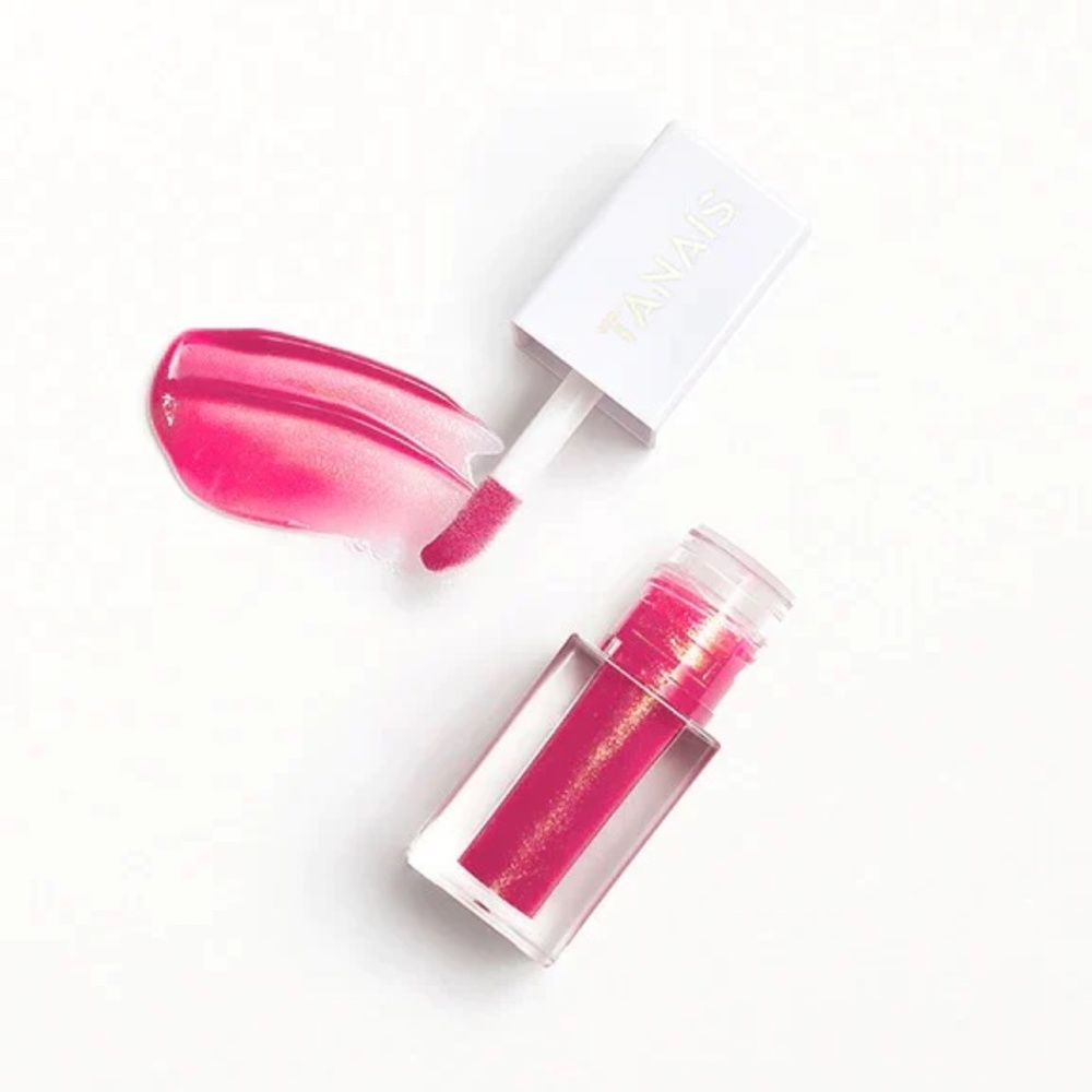 TANAÏS Sunset to the Stars Lip Oil Plumeria Petals